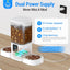 Frienhund Automatic Cat Feeder with Slow Feed for 2 Cats: 5G WiFi Automatic Dog Feeder