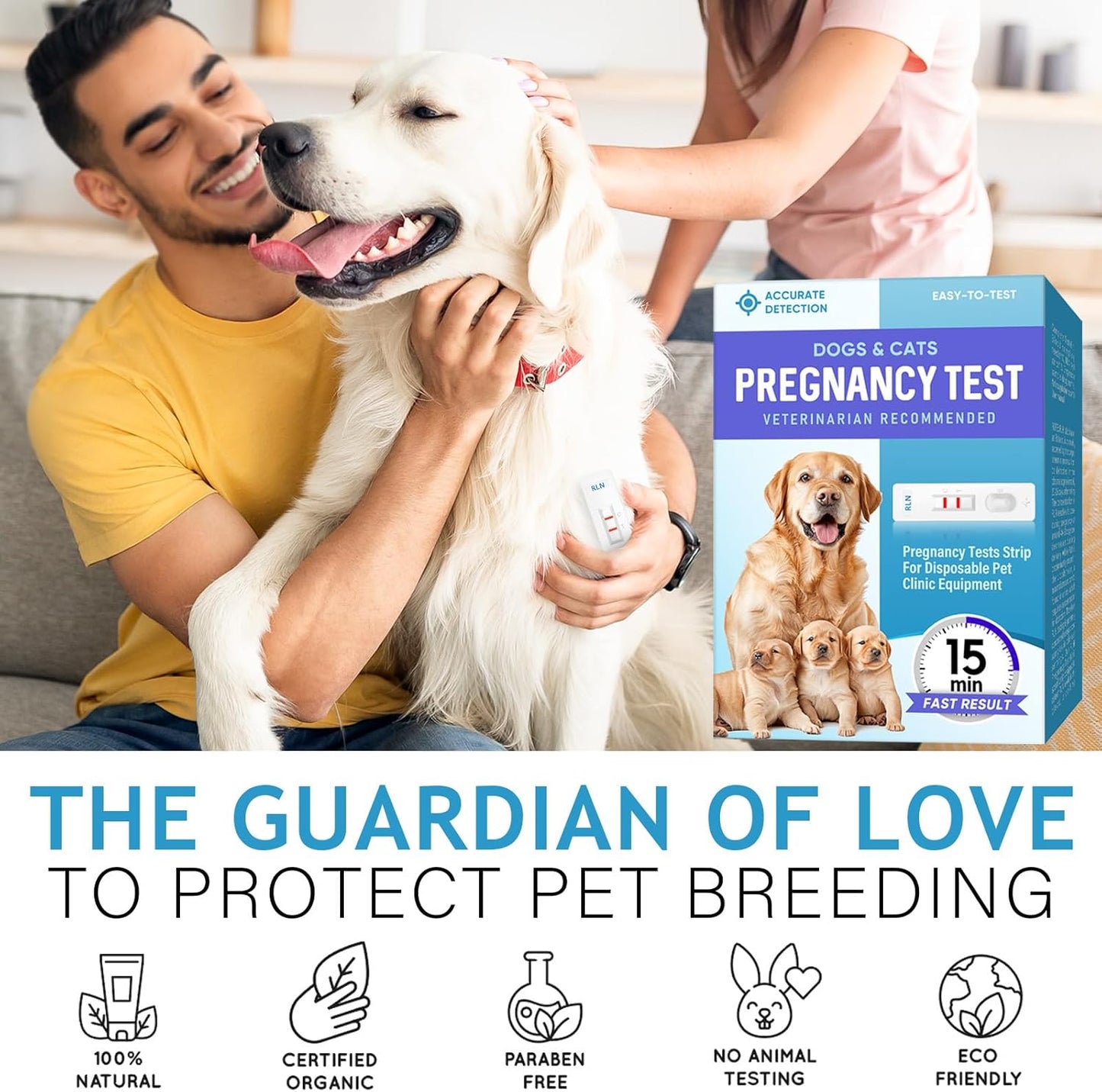 Dog Pregnancy Test Kit – Quick & Easy Detection Strips for Dogs & Cats