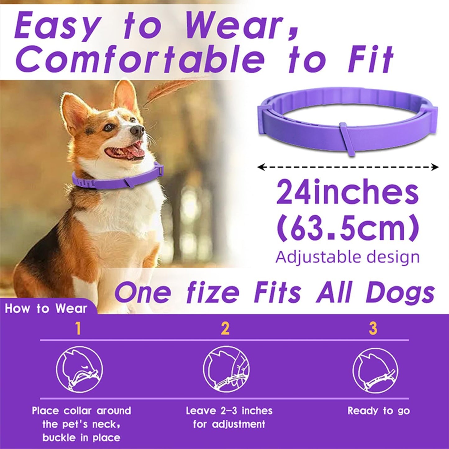 GPS Tracking & Calming Dog Collar - for New Environment Adaptation Anti-Loss Anxiety Relief, (4 Pack + 1Tracker)