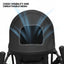 4-Wheel Pet Stroller for Small & Medium Dogs and Cats – Foldable Travel Pet Jogger with Breathable Mesh, Storage Basket & Cup Holder, Supports Pets up to 22 lbs