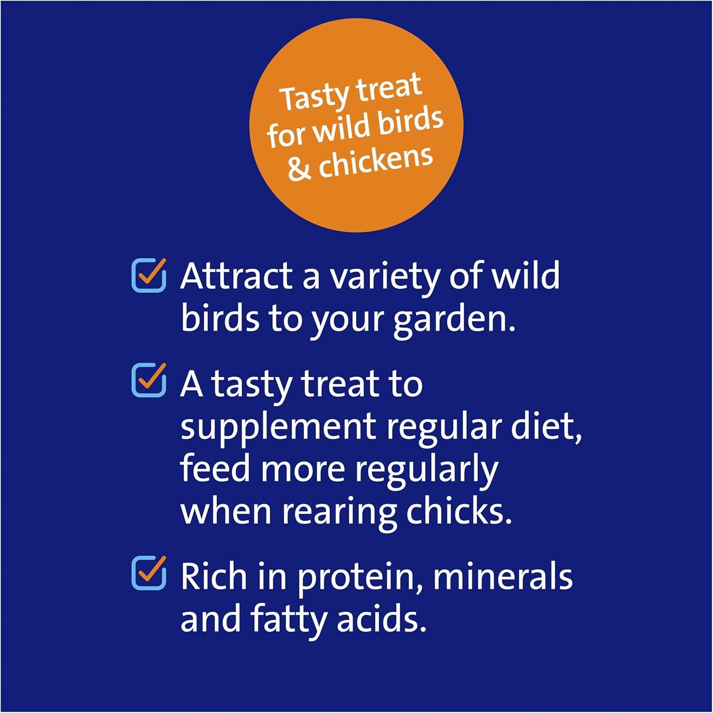 HARMONY Dried Mealworms, 220g