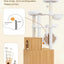 Heybly Cat Tree with Litter Box Enclosure, Modern 162cm Hidden Cat Tower for Indoor Cats,White Oak