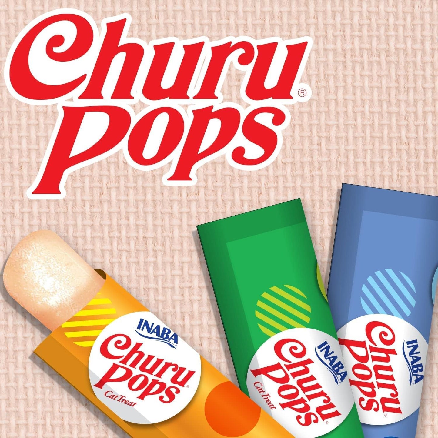 INABA Churu Pops Chicken Recipe for Cat, 6 Count 60 Grams