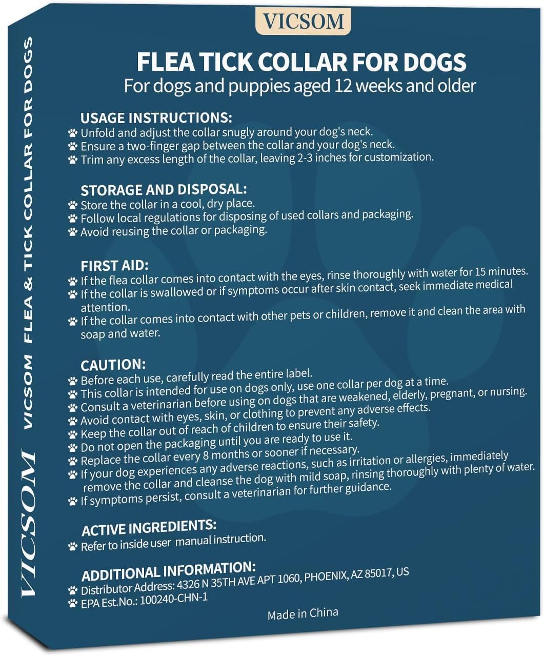 4 Pack Flea Collar for Dogs, Dog Flea and Tick Collar 32 Months Flea and Tick Treatment for Dog, Waterproof Adjustable Dog Flea and Tick Prevention Collar for Small Medium Large Dog Puppy, Black