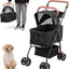 Advwin 3 in 1 Folding Dog Stroller, Pet Stroller for Small/Medium Dogs