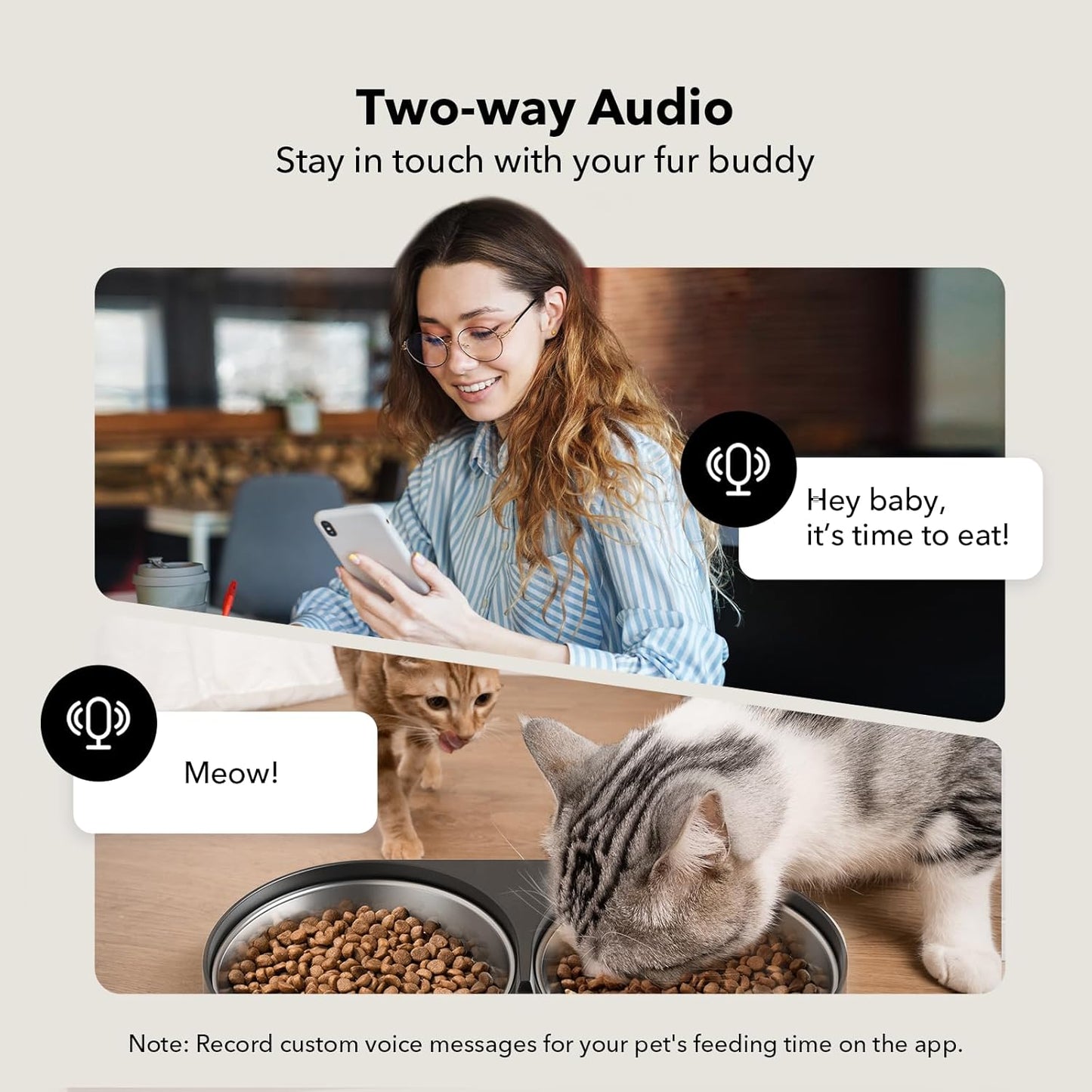 PETLIBRO Automatic Cat Feeder with Camera, 1080P HD Video with Night Vision, 5G WiFi Pet Feeder with 2-Way Audio