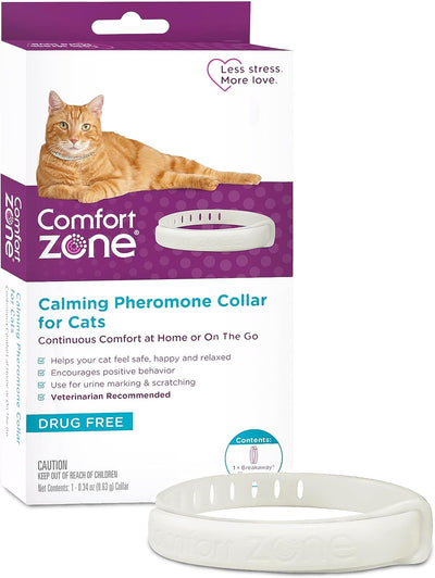 Comfort Zone Cat Calming Collar: 1 30-Day Calming Collar; Cat Pheromones Help Anxiety