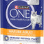 PURINA ONE Mature Adult 7+ Wet Cat Food Succulent Chicken in Gravy Pouch 12x70g