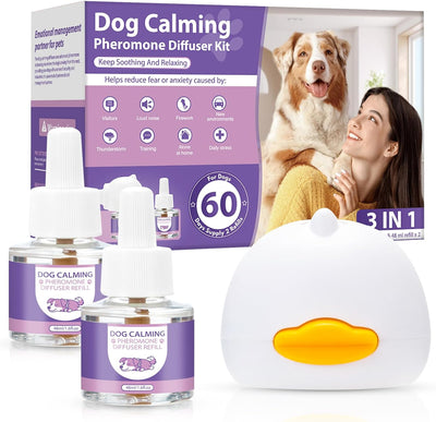 Dog Pheromones Calming Diffuser 3 In 1 Advanced Kit Appeasing Pheromone (Tasteless)
