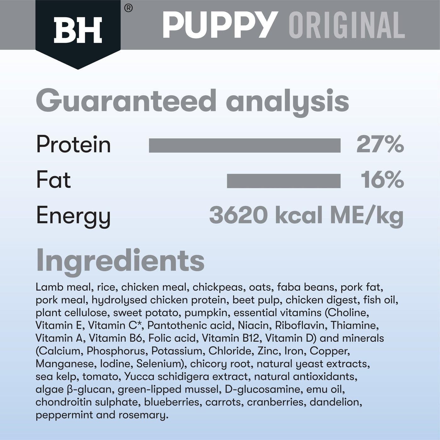 Black Hawk Puppy Large Breed Lamb and Rice Dry Dog Food 10 Kg