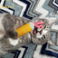 Pencil Kicker Catnip Toy w/ Long Shape & Bite Resistant Plush for Cat