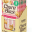 INABA Churu Bites for Cats, Soft Baked Chicken Churu Filled Cat Treats with Green Tea Extract, 9.92g Each Tube, 18 Tubes
