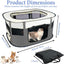 Portable Pet Playpen,Dog Play Pen Indoors,Foldable Cat Tent with Carry Bag for Puppy
