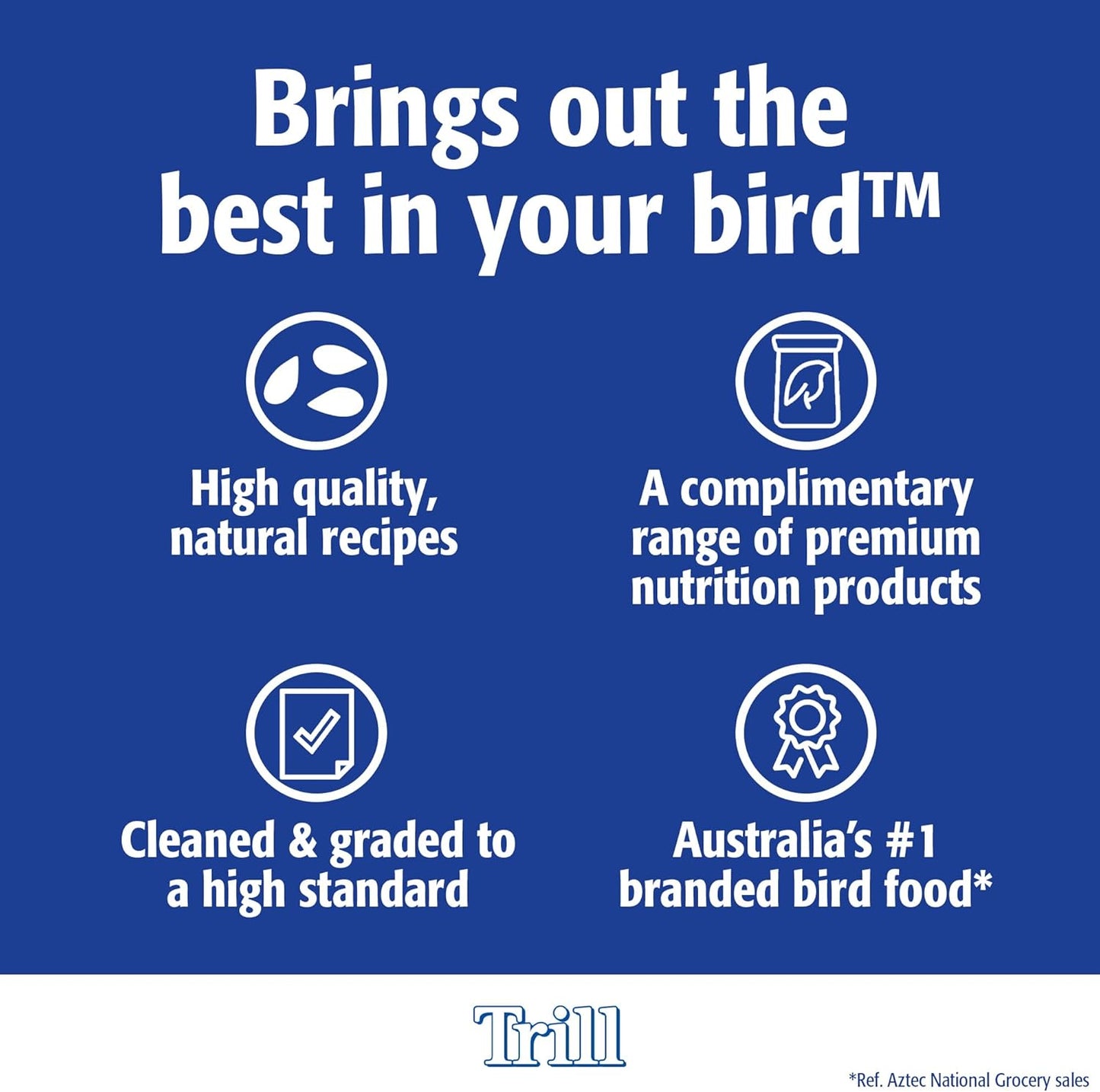 Trill Vitablend Small Bird Food 1.3kg, Pellets