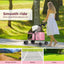 PaWz 4 Wheels Foldable Pet Stroller Dog Cat Travel Carrier Large Pink