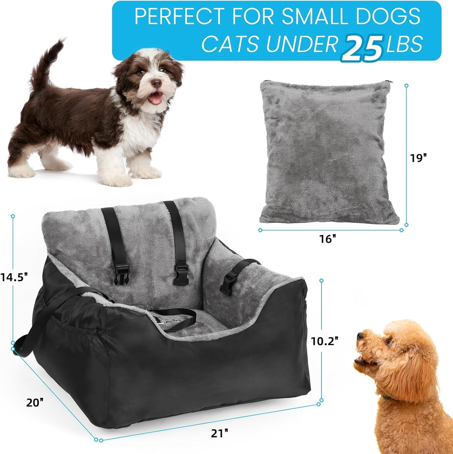 Sicilaien Dog Car Seat for Small Dogs