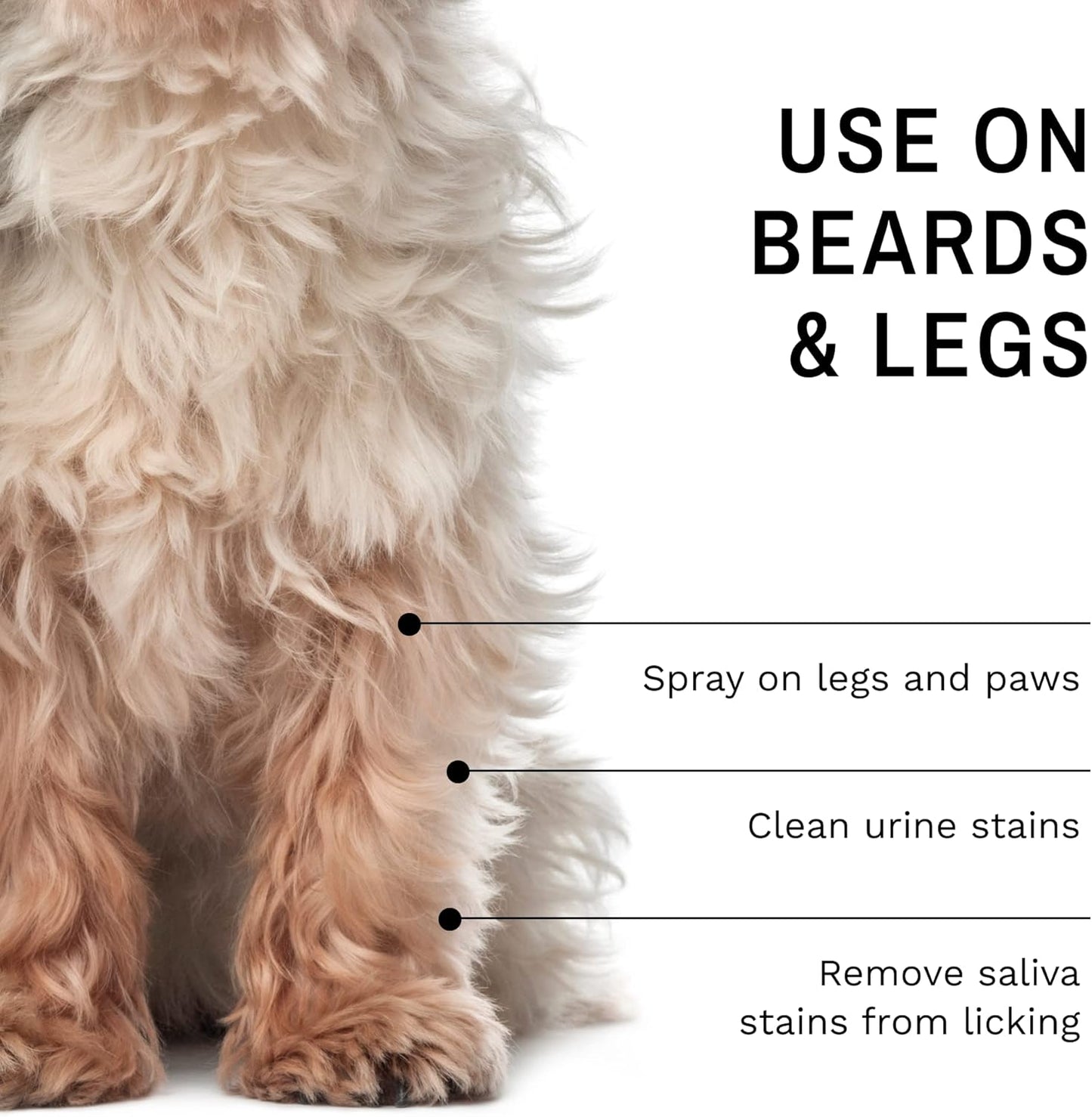 Eye Envy Beard Stain Remover Spray for Dogs/Cats|100% Natural and Safe|Lift Stains from Drooling, Saliva, Food, Runoff from Tearing|Treats The Cause of staining<4oz