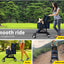 PaWz Large Pet Stroller - Dog Cat Carrier Pushchair, Foldable Pram 4 Wheels Blue