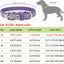 Yonsbox Custom Personalized Reflective Cat Dog Collar with Name Plate Engraved Cute Purple Puppy Kitten