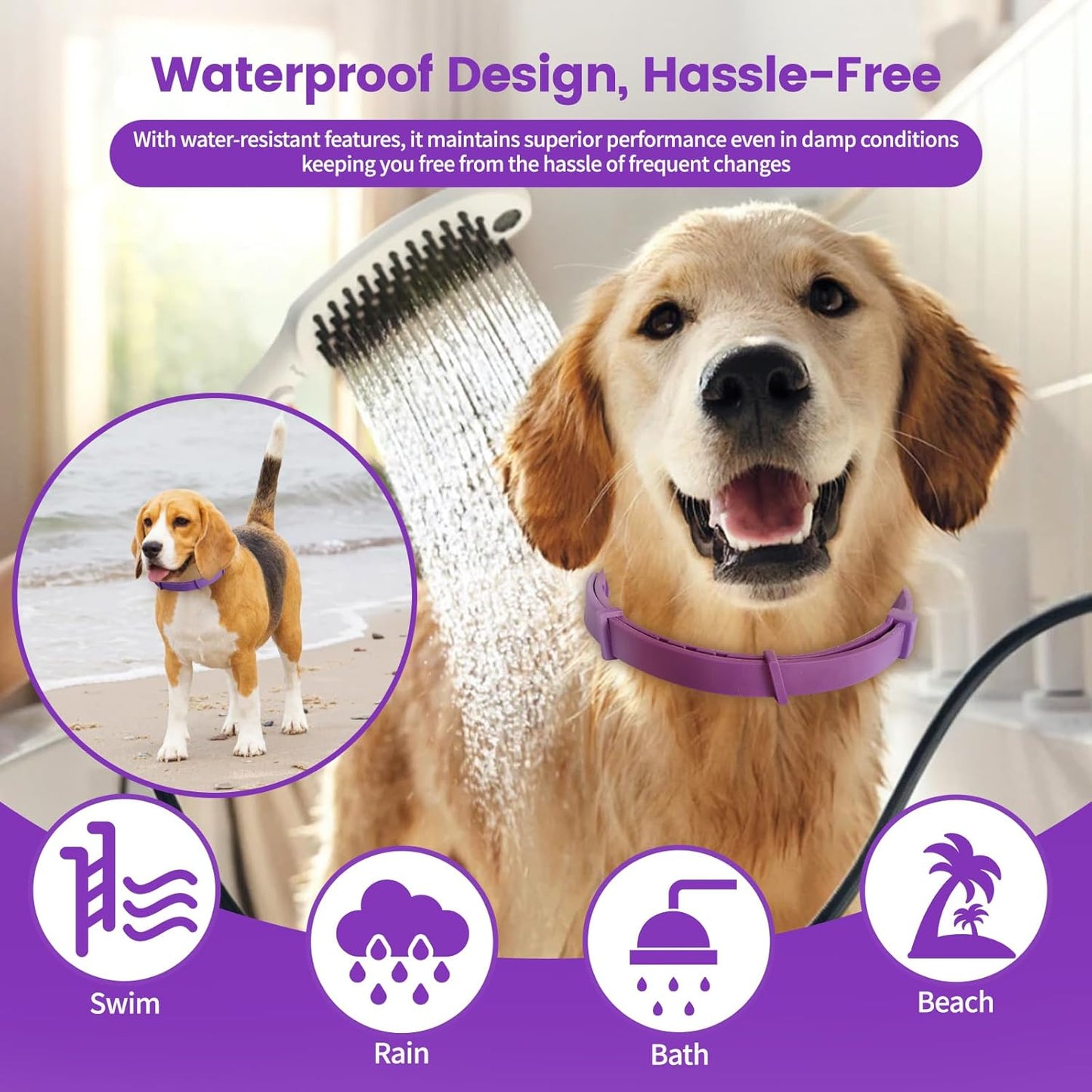 Calming Collar for Dogs – Fast-Acting, Lasts 60 Days, Choke-Free Design,for all sizes