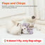 Cat Toys Flapping Bird (No Flying), Lifelike Sandpiper Chirp Tweet, Rechargeable Touch Activated Kitten Toy Interactive Cat Exercise