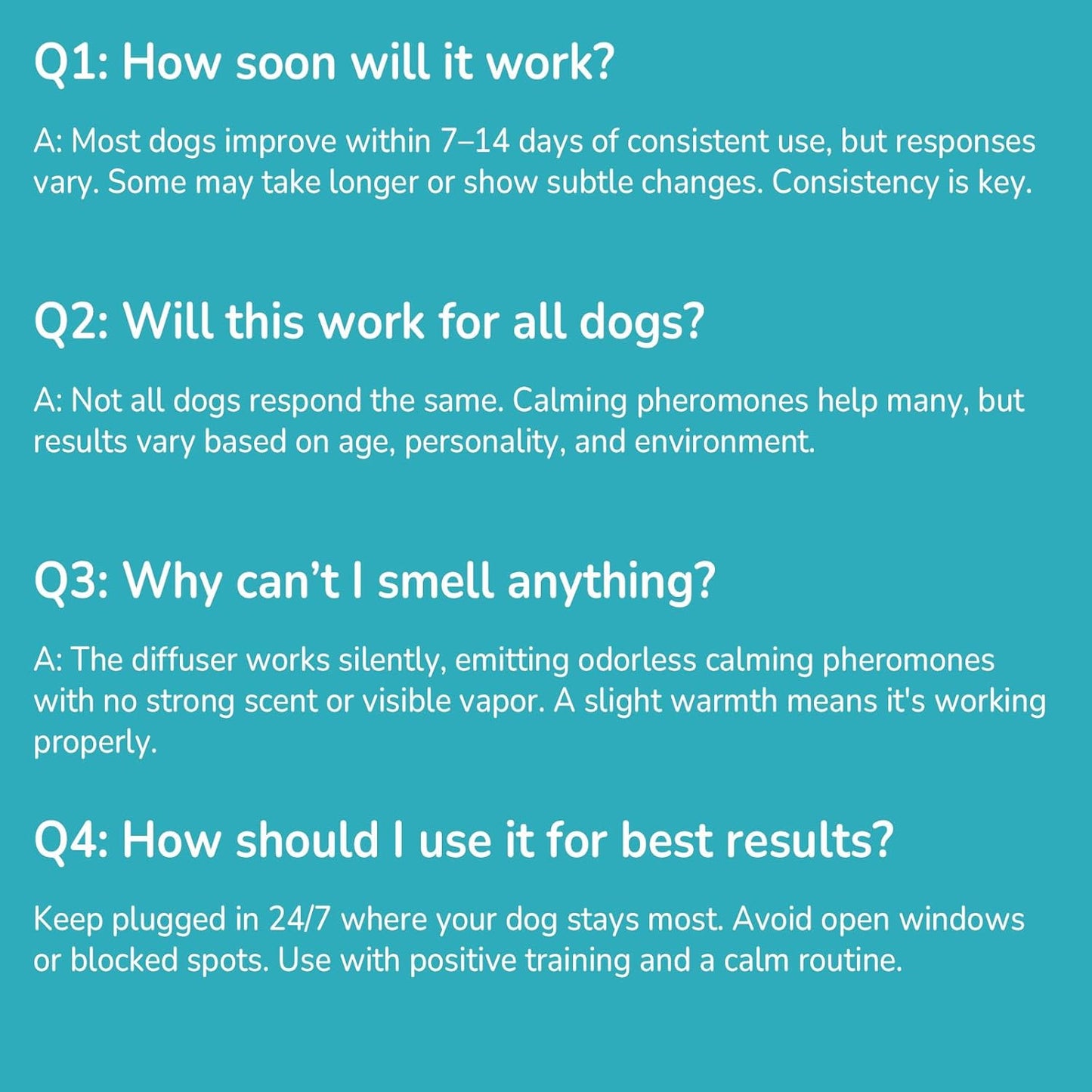 Dog Calming Diffuser - Dog Pheromones Calming Diffuser for Dog Anxiety Relief 6-in-1