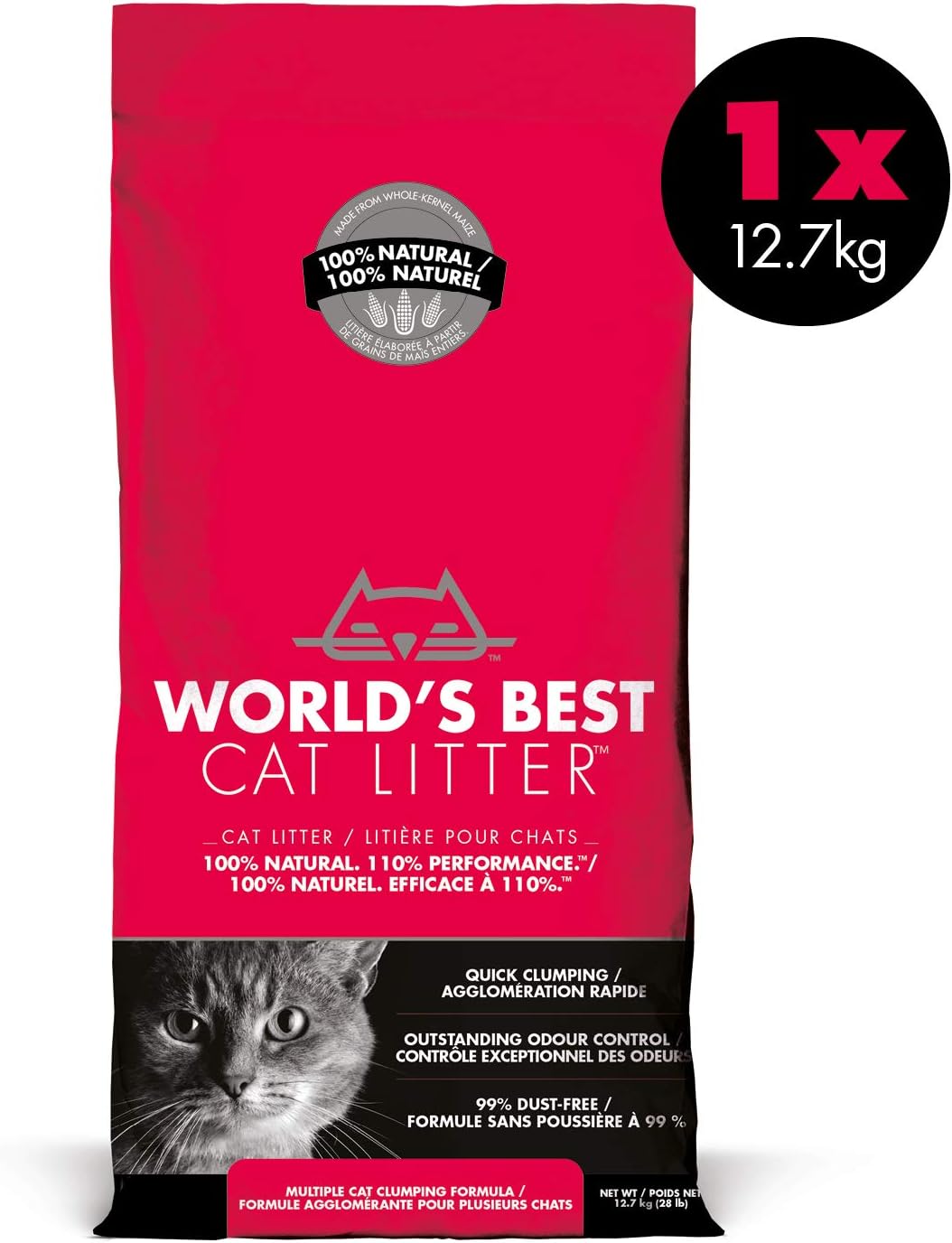 World's Best Cat Litter, Clumping, Biodegradable, Extra Strength 12.7kg