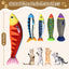 Cat Toys Saury Fish： 5 Pack Catnip Toys with Crinkle Sound and Soft Cotton