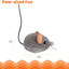 Catstages Squeak Squeak Mouse Cat Toy with Touch-Activated Sound & Catnip, Gray