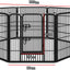 Beastie 32" Foldable Pet Dog Metal Playpen Enhanced, Universal Portable Pet Exercise Cage