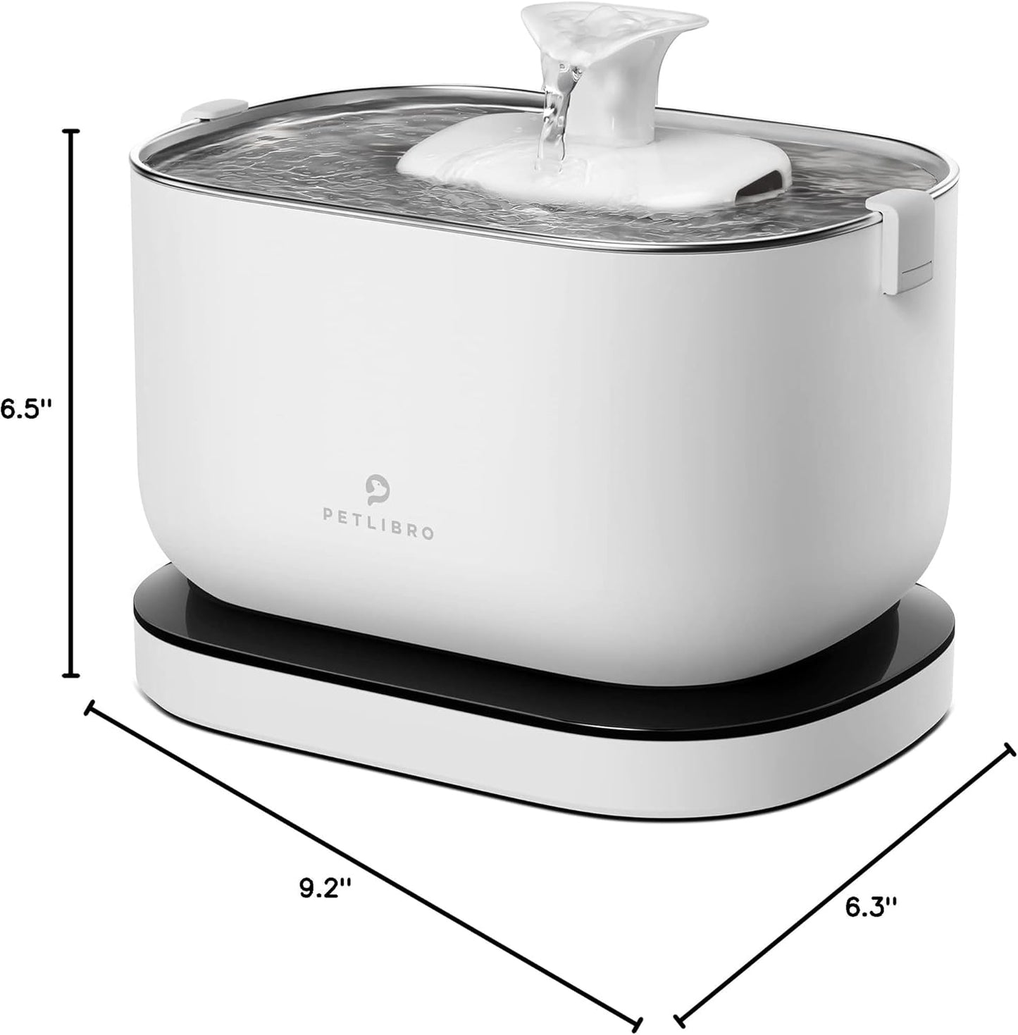 PETLIBRO Cordless Cat Water Fountain, Rechargeable Battery Operated Wireless Pet Water Fountain
