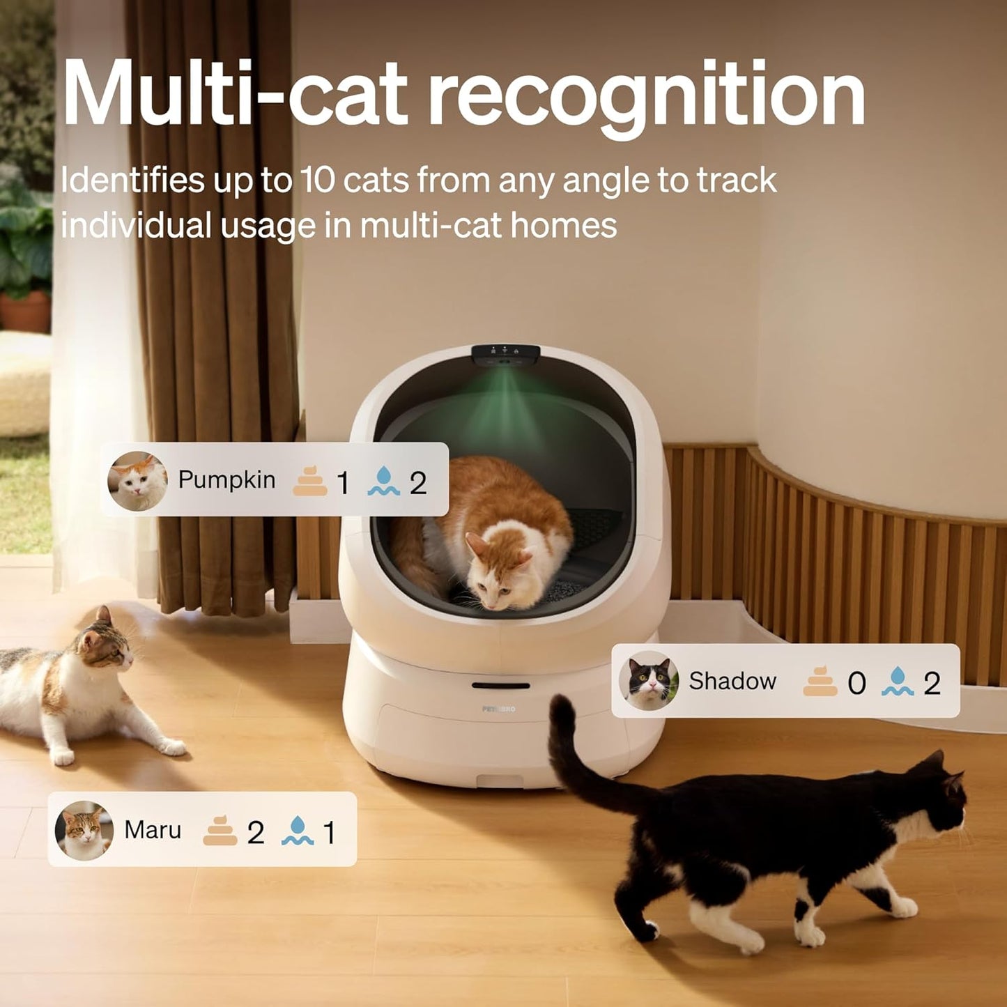 PETLIBRO Automatic Litter Box with AI-Camera Waste Analysis, Auto Odor-Control Self Cleaning Litter Box