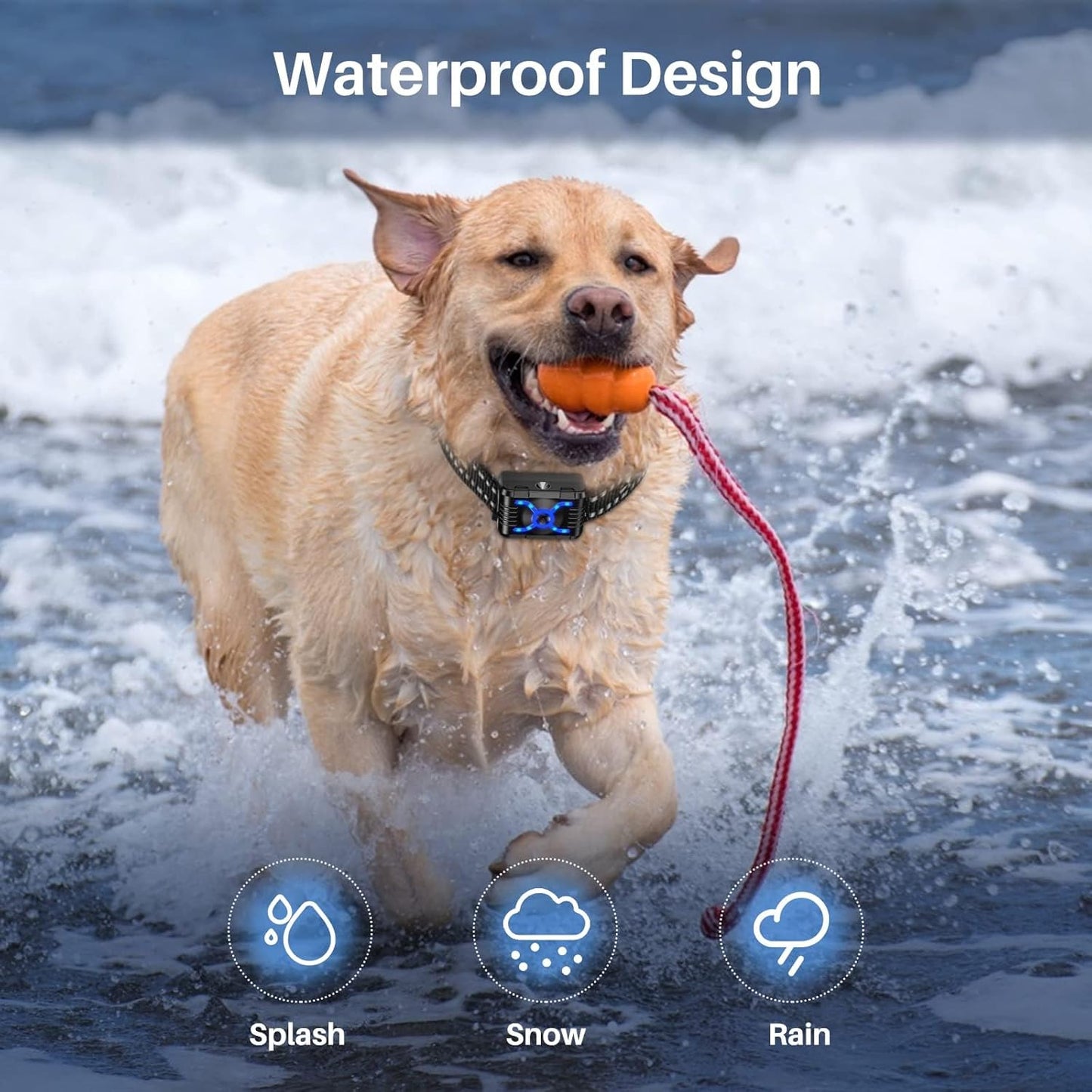 Anti Barking Dog Collars, Bark Collar with Remote, Dog Training Collar with Spray/Vibration/Sound/Light/Multi Dog Training System