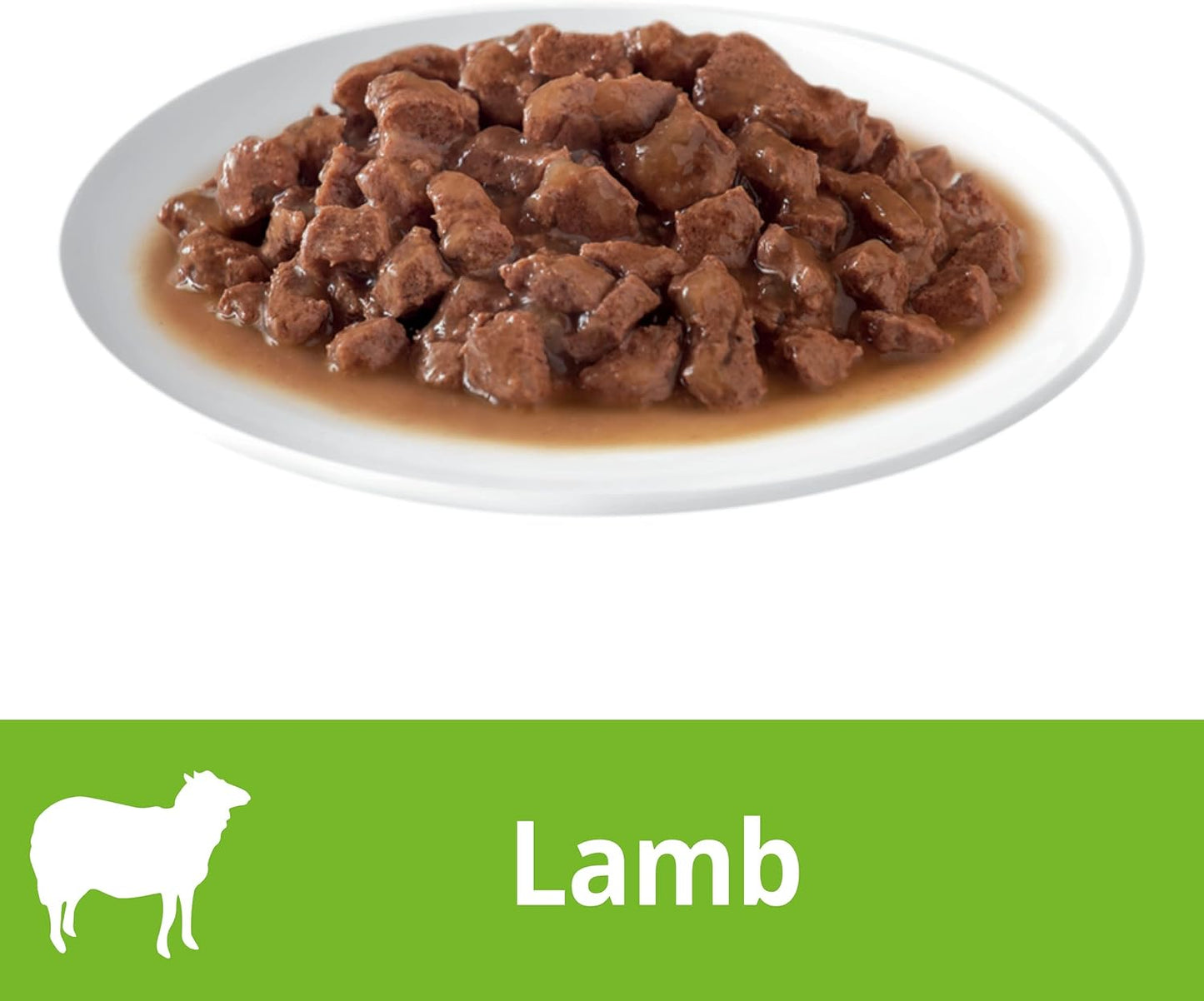DINE Classic Collection Adult Wet Cat Food Cuts in Gravy With Lamb 85g Tray, 14 Pack