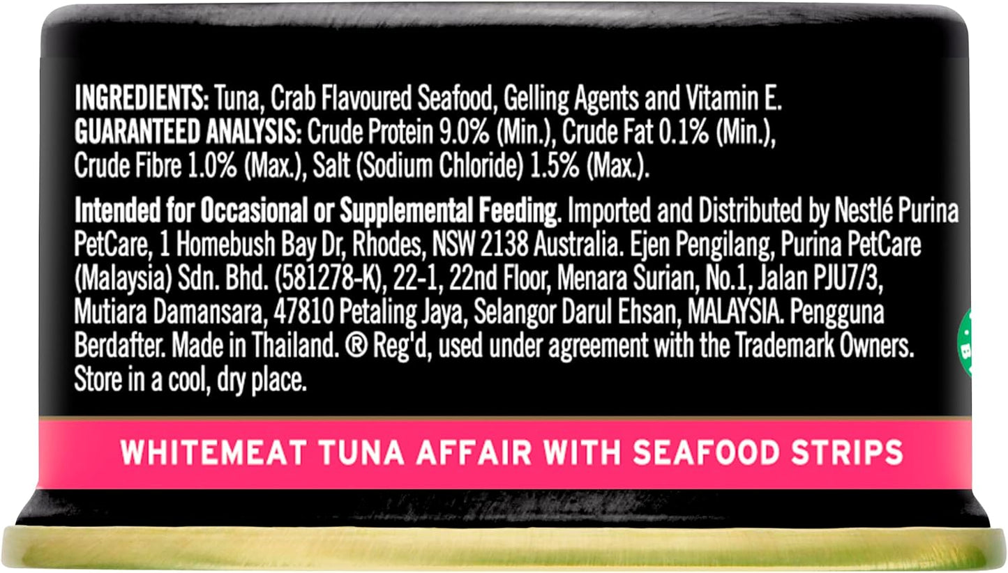 FANCY FEAST Royale Adult Wet Cat Food Tuna Affair with Seafood Strips 24x85g