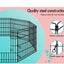 Beastie Foldable Pet Dog Metal Playpen 24", 8 Panels Folding Dog Play Pen Frame for Puppy