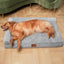 Lazy Lush Bolster Dog Bed for Extra Large Dogs, Memory Foam Orthopedic L-Shape