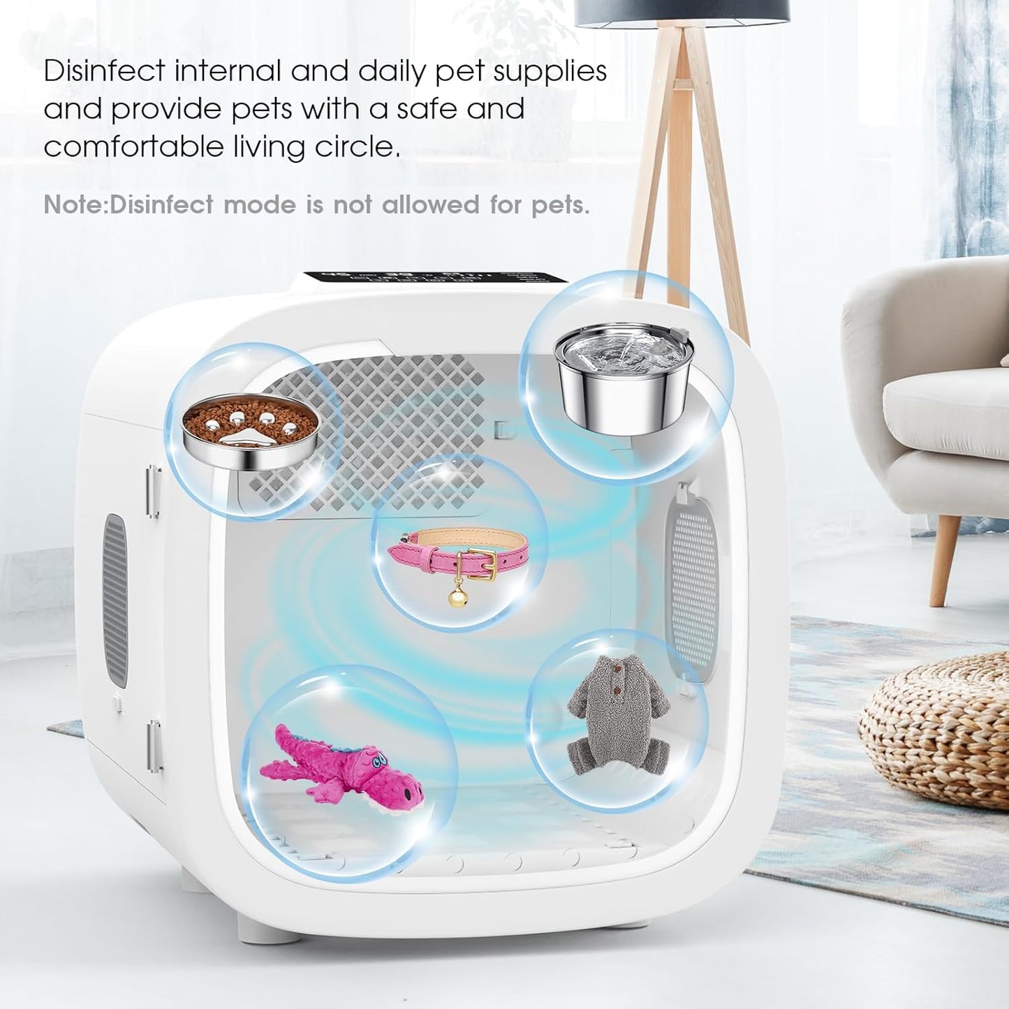 Advwin Automatic Pet Dryer Box for Pet Grooming, Ultra Quiet Fast Hair Dryer 52L