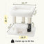 Heybly Cat Scratching Post with Grooming Brush & Gentle Step, HSP001SWH | White