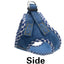 Premium Denim Dog Harness and Leash Set (Baby Blue, S)
