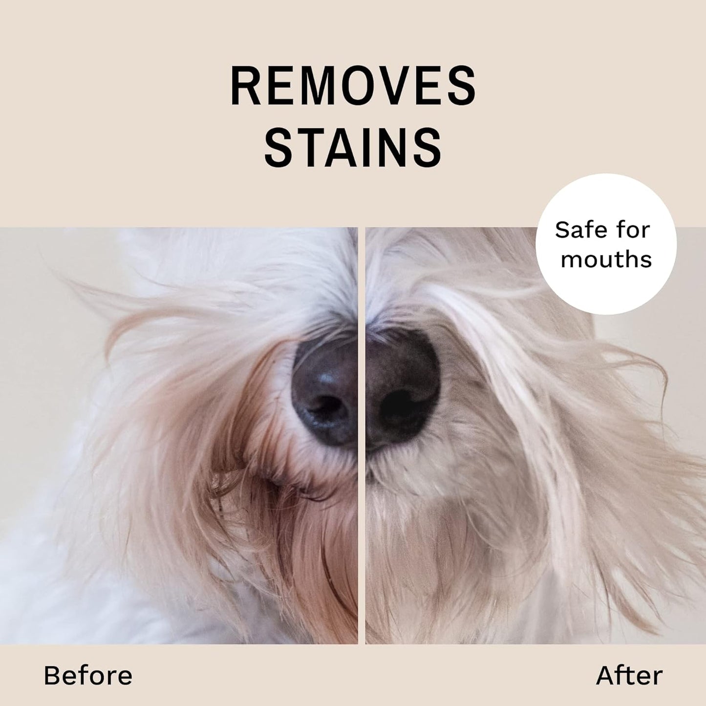 Eye Envy Beard Stain Remover Spray for Dogs/Cats|100% Natural and Safe|Lift Stains from Drooling, Saliva, Food, Runoff from Tearing|Treats The Cause of staining<4oz