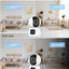 Indoor Security Camera Dual Lens, 2K Pan/Tilt Baby/Dog/Pet Camera with Phone app