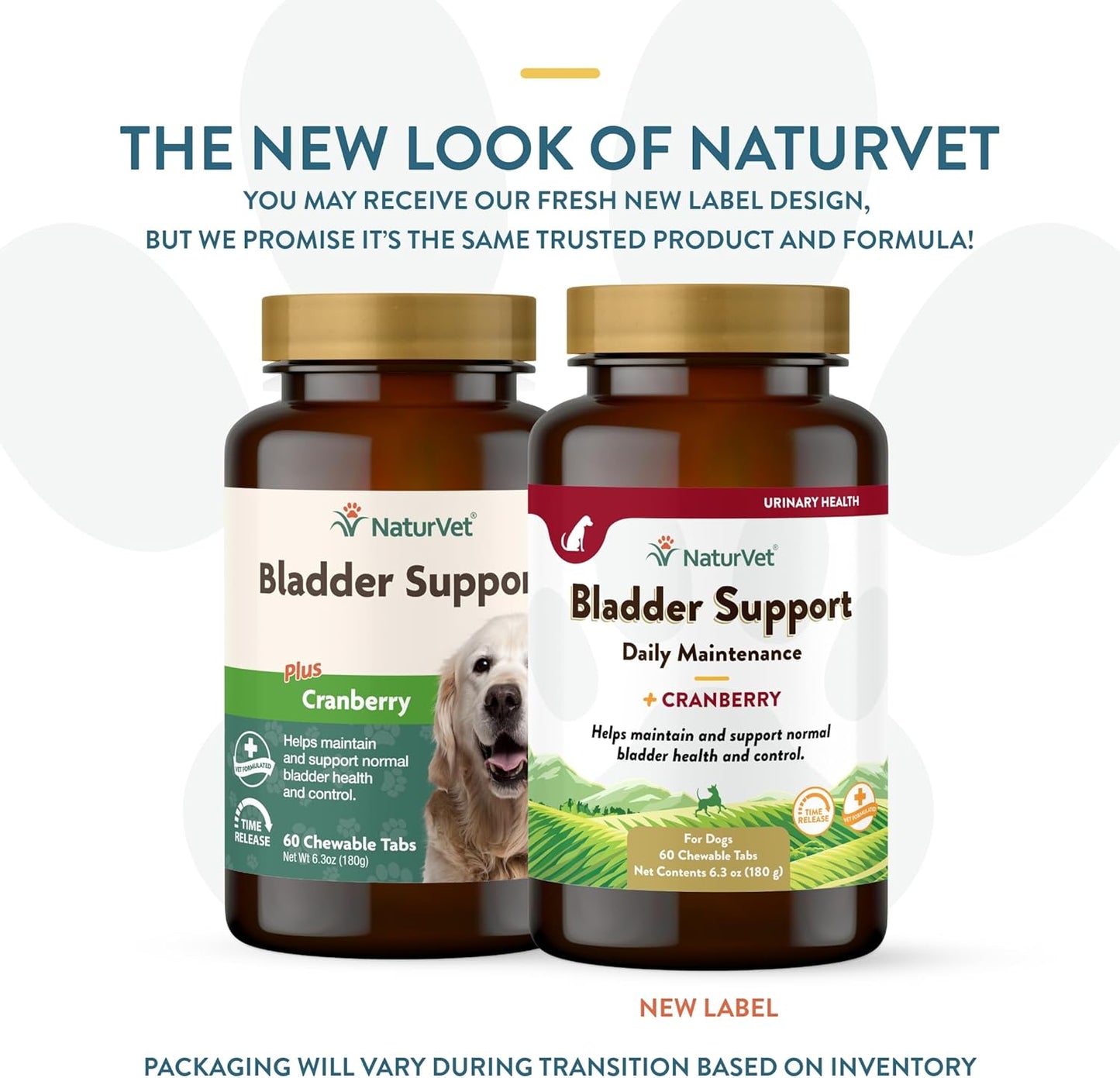 NaturVet Senior Dog Bladder Support Tablets, 60 Pills