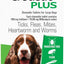 Credelio PLUS Dog Flea and Tick Treatment, Six Pack, Ticks, Fleas, Mites, Heartworm & Worms Parasite Protection, in the Smallest Monthly Chewable Tablet for Dogs > 11 - 22 kg, 6 Pack