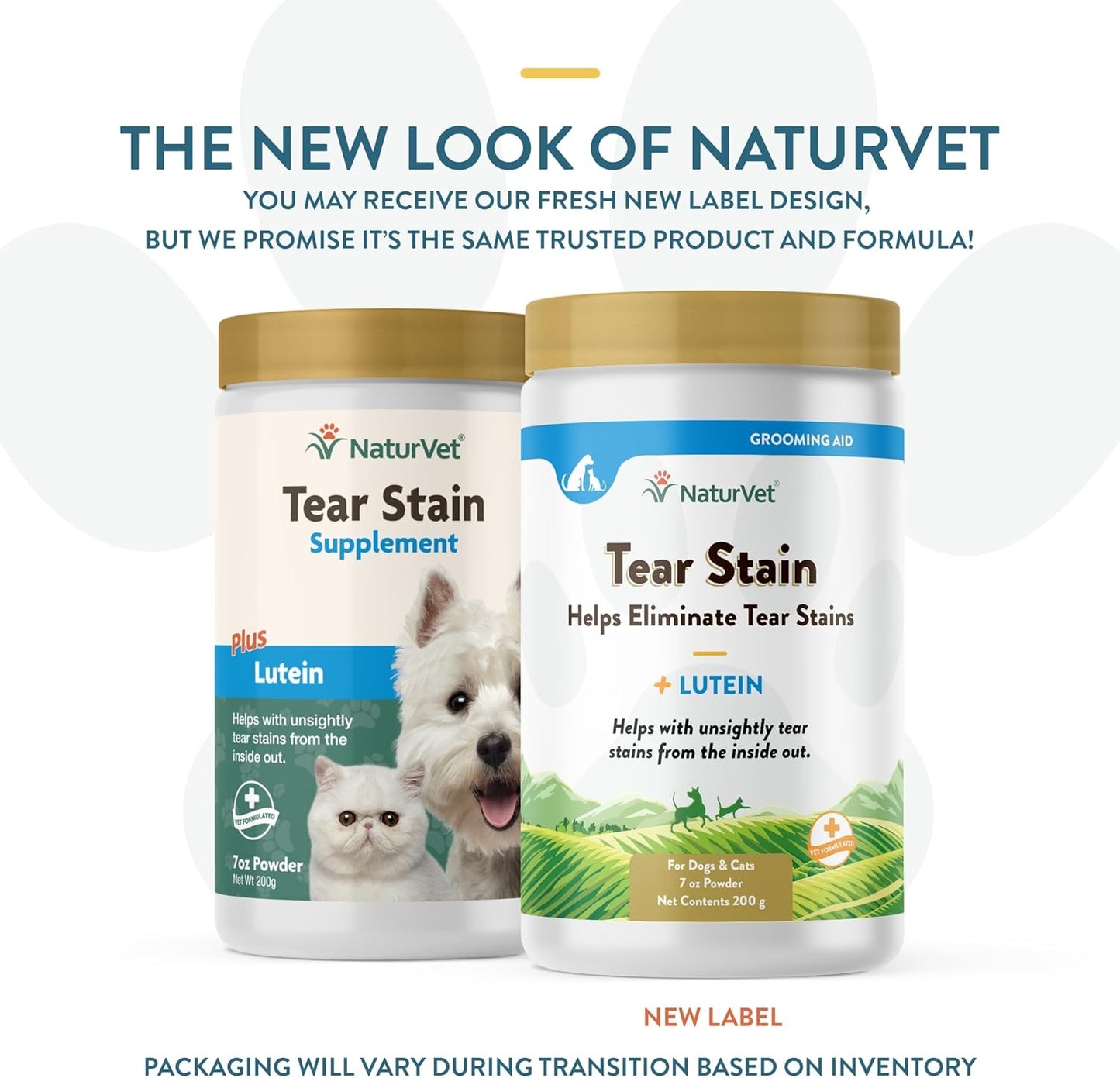 Garmon Corp NaturVet Tear Stain Supplement Plus Lutein for Dogs and Cats, 200 gm Powder, Made in USA