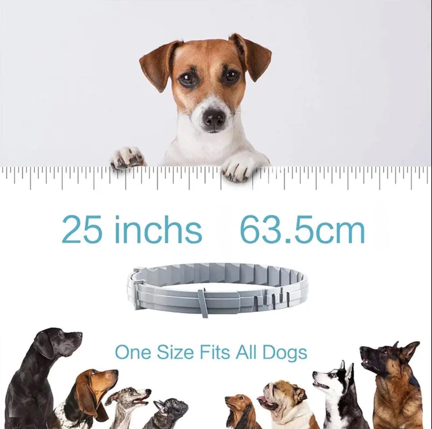 Calming Collars for Dog, 4 Packs, Dog Pheromone Calm Collars Help Dogs Calm Down, Size 24.5 inch Color Gray