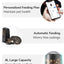 Automatic Cat Feeder, 2 in 1 Automatic Pet Feeders with Camera and Audio, Support DIY Meals and Timed Control WiFi Cat Food Dispenser, Suit for Cat