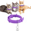 4 Pieces Cat Calming Collars Adjustable Cat Pheromones Calming Collars with 4 Bells