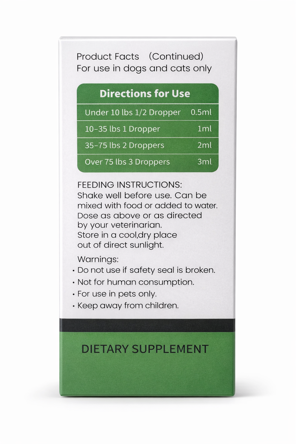 Powerful Lysine Liquid for Pets Strong Immunity & Healthy Pets 2*60ml (2Pack)