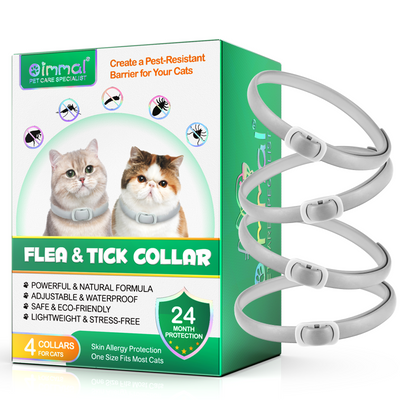 Flea & Tick Collar for Cats – Long-Lasting Protection, Adjustable & Waterproof